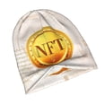 thumbnail image 4 of Beanie Hats for Men and Women, NFT Digital Crypto Currency Patterns Adult Unisex Knit Hat Winter Warm Skull Cap, 4 of 7