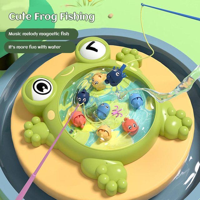 Juguete de pesca para niños, juguete de juego de pesca magnético, juguete de juego de pesca magnético, juego de juguete de pesca electrónico de alta capacidad