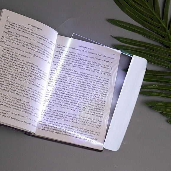 Hovilon LED Book Reading Light,Flat Book Lights for Reading at Night in Bed Clear LED Book Page Light Bookmark Light for Reading Illuminator Panel Plate Lamp Board Wireless