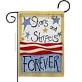 thumbnail image 2 of Breeze Decor G161005-BO Stars & Stripes Americana Patriotic Impressions Decorative Vertical 13" x 18.5" Double Sided Garden Flag, 2 of 2