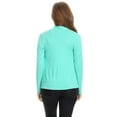 thumbnail image 4 of Women's Solid Open Front Long Sleeve Lightweight Soft Basic Sweater Cardigan, 4 of 4