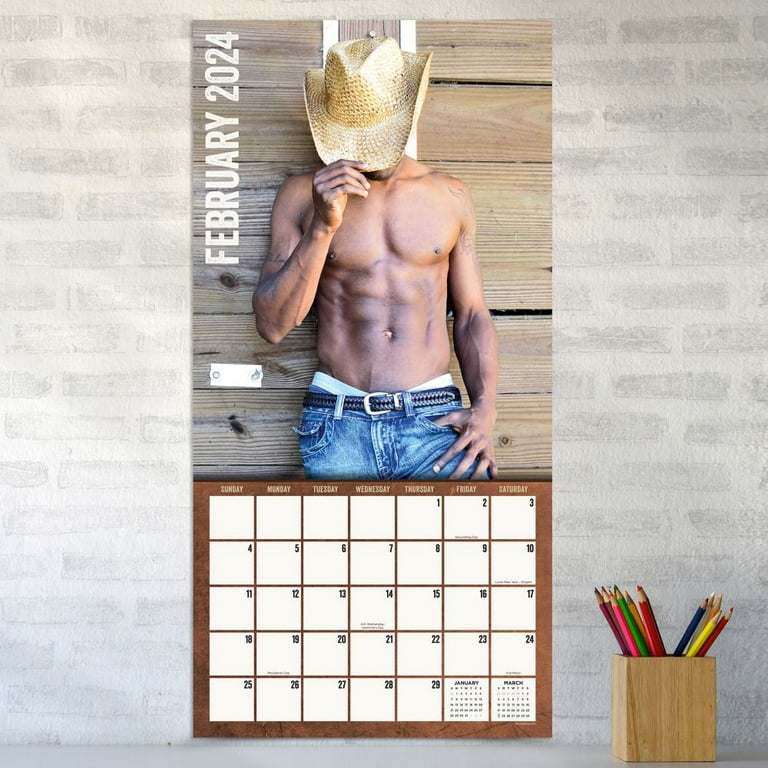 9781645915126 Hot Cowboys 2024 Wall Calendar Calendar Ink