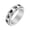 Silver, variant on Women's Paw Print Heart Rotatable Rings 6mm Stainless Steel Cute Dog Cat Paw Print Enameled Spinner Engagement Wedding Band Gold Size 10