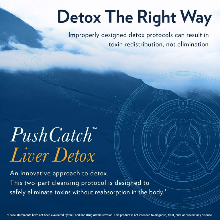 Quicksilver Scientific Push Catch LiverDetox Protocol - 2 Piece Kit with  Ultra Binder + Liver Cleanse Botanicals (Push/Catch)