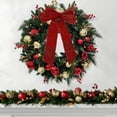 thumbnail image 2 of Realistic Garland Christmas - New Christmas Decorations Christmas Tree Cane Decorations Christmas Decoration Bows, 2 of 6