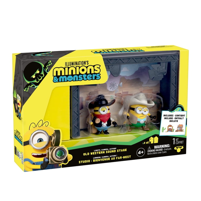 Minions & Monsters Old Western Sound Stage, Includes 2 Cast & Crew