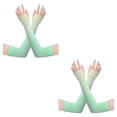 thumbnail image 3 of Guardurnaity 1 par de protección refrigeración mangas de brazo de seda helada Protector de construcción de cuerpo hombres mujeres protector solar Gradiente amarillo verde 2Conjunto, 3 of 6