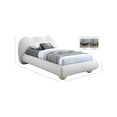 thumbnail image 3 of Meridian Furniture Hyde Contemporary Boucle Fabric Twin Bed in Cream, 3 of 10