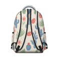 thumbnail image 3 of Pioneer Flower Floral Print Pattern Backpack for School, Cute School Bag with Adjustable Shoulder Straps and Padded Back, 15.3"x11"x7.1", 3 of 5
