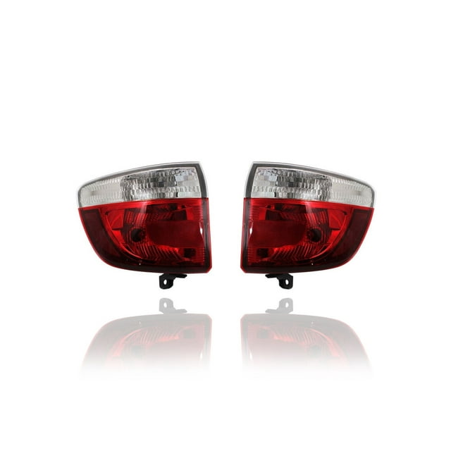 Tail Light Assembly - Compatible/Replacement for '11-13 Dodge Durango - Rear On Body - Pair, Left Driver + Right Passenger Set - 55079136AG, 55079137AG