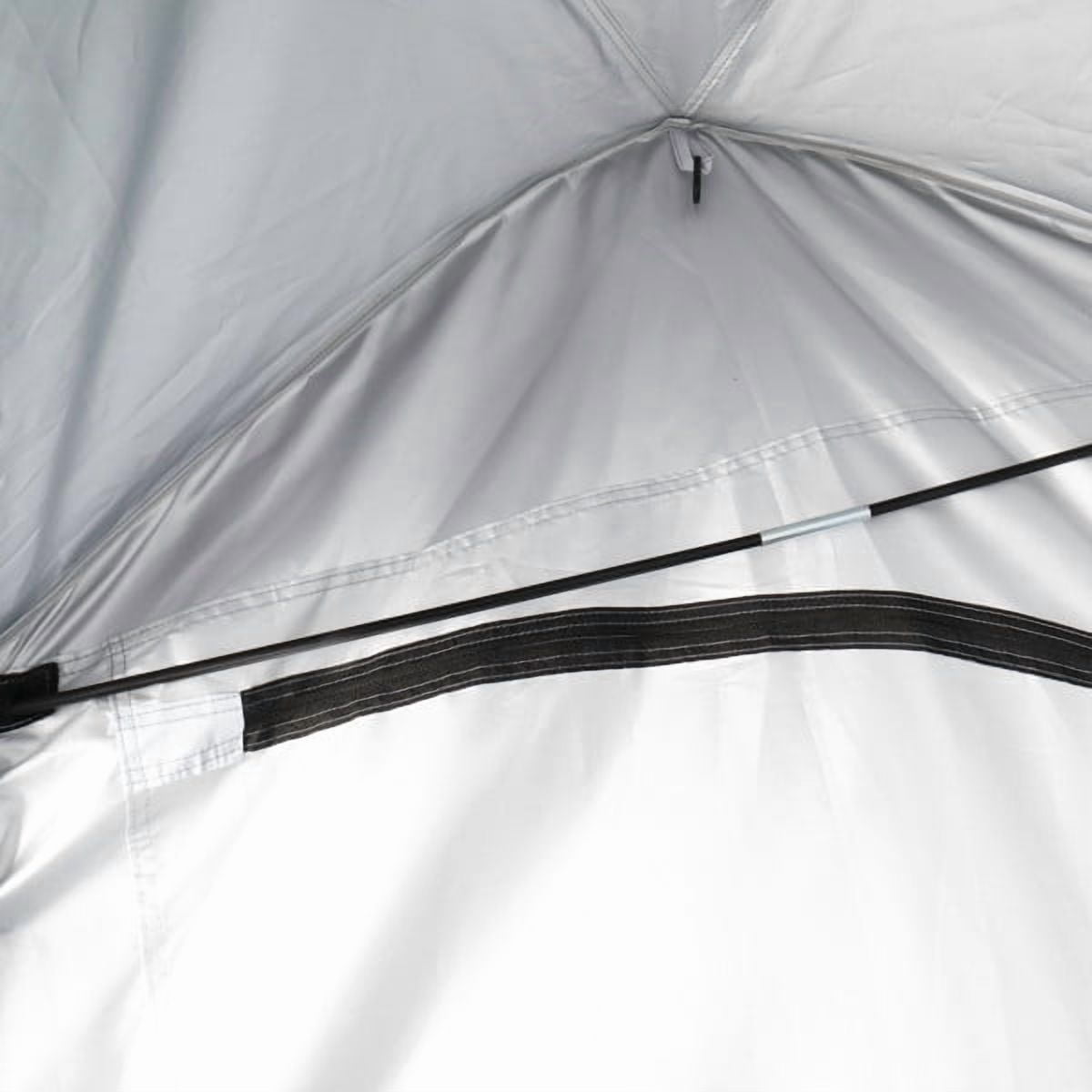 Alvantor Instant Pop up Privacy Shower Tent with Zipper Door, 90.16 x 48.03 in, Blue/White