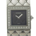 thumbnail image 1 of Pre-Owned CHANEL Matelasse Watch Diamond Bezel H0489 Stainless Steel Quartz Analog... (Fair), 1 of 8