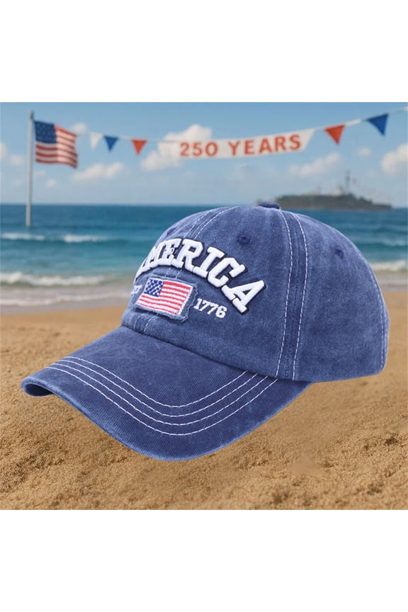 Baseball Cap for Women Men States 250th Anniversary Hat 1776 Adjustable Patriotic Baseball Cap Visor Sun Hat 4th of July Accessories