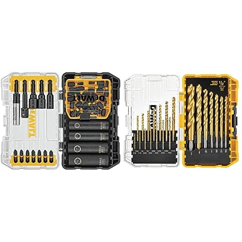 Juego de brocas DEWALT para destornillador (35 piezas) y taladro (21 piezas)