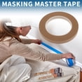 thumbnail image 2 of Unique Bargains Painters Tape Easy Removal Masking Master Tape 140U Brown 0.5 Inches x 52.5 Yards, 2 of 6