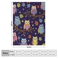 thumbnail image 4 of Nawypu Owl Blanket Gifts for Adult &amp; Kids, Soft Warm Fuzzy Plush Blanket ", Cozy Flannel Throw Blanket for Bed/Couch/Office/Camping, 4 of 6