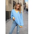 thumbnail image 4 of Camisetas de Larga para Mujer Azul XXL, 4 of 7