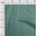 thumbnail image 1 of oneOone Georgette Viscose Fabric Floral & Paisley Block Print Sewing Fabric BTY 42 Inch Wide, 1 of 4