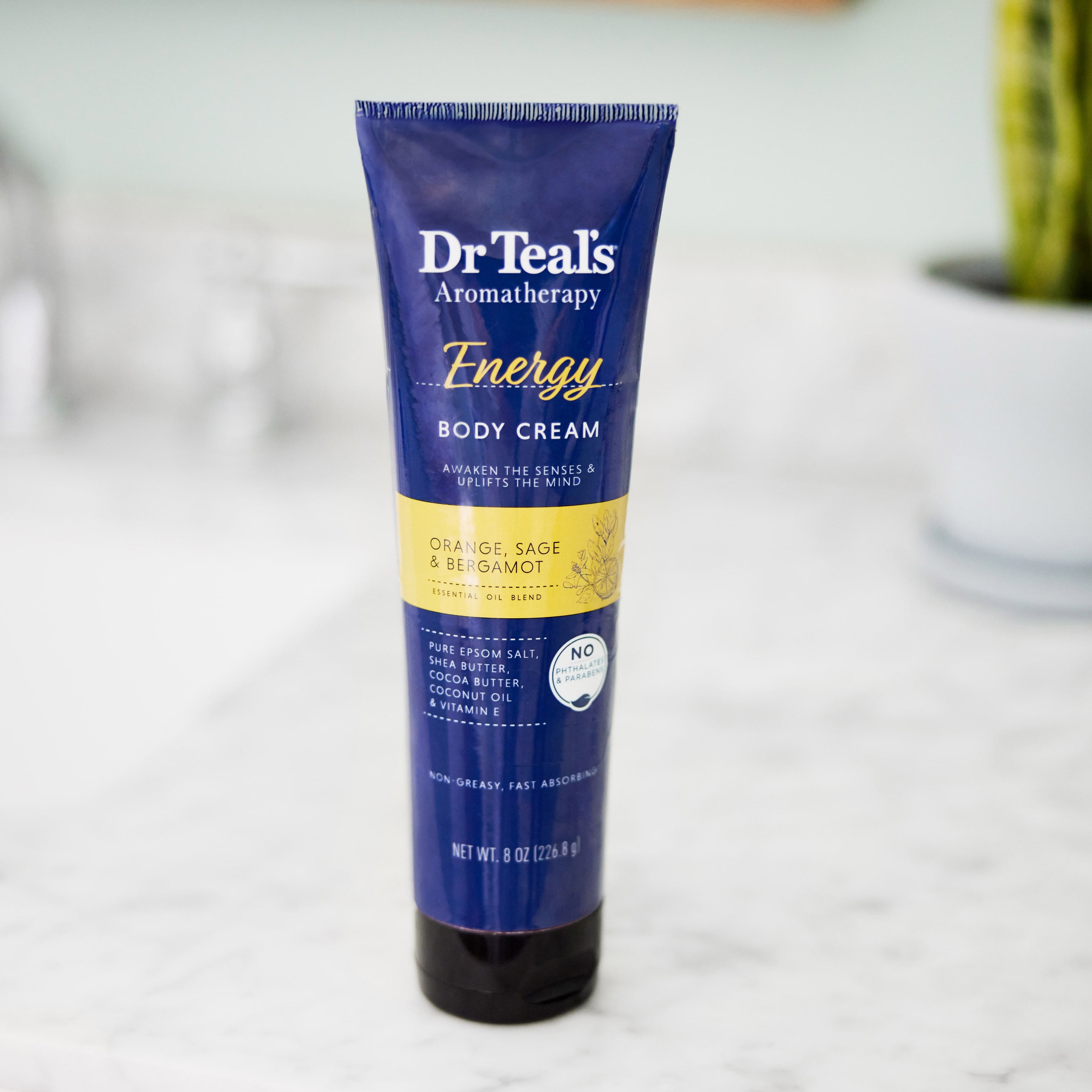 Dr Teal's Aromatherapy Energy Body Cream with Orange, Sage & Bergamot, 8 fl oz