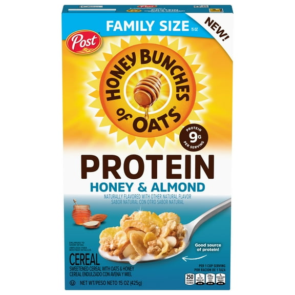 Honey Bunches of Oats Protein Honey & Almond Cereal - 15 oz