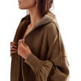 thumbnail image 4 of Women'S Casual Retro Cardigan Long Sleeve Fall Spring Jackets with Pockets Brown M, 4 of 9