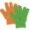 thumbnail image 4 of Yuarrent 2/8 Uds. Guante exfoliante para ducha, guantes exfoliantes, esponja de masaje corporal resistente, de piel, espuma hidratante para SPA Suministros de limpieza para el hogar Yuarrent HA000519-00B, 4 of 8