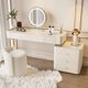 thumbnail image 1 of Modern Minimalist Vanity Tables Wooden Wooden Nordic Luxury Vanity Tables Cream Style Tavolo Trucco Bedrooms Furniture WZ50VT My Lux Decor Round, 1 of 10
