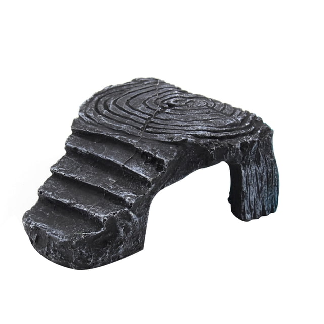Billuyoard Resina Tortuga Anfibios Tortuga Tomar el sol Reptil Plataforma Tanque Acuático Agua Roca Escalera Tomar el sol Subir a la isla Decoración del hábitat del terrario