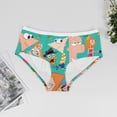 thumbnail image 3 of Phineas And Ferb Womens Underwear Soft Breathable Brief Lace Panty Stretch Hipster Underpants Ladies Panties 3XL, 3 of 7