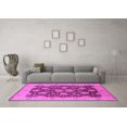 thumbnail image 3 of Ahgly Company Indoor Round Oriental Pink Traditional Area Rugs, 3' Round, 3 of 4