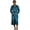 Teal, variant on Women's Long Silky Poly Satin Robe in Variety of Colors, Sizes S-XL, Up2date Fashion Style-Gwn14