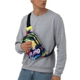 thumbnail image 6 of Lsque inside out 2 Pattern Square Double Layer Waist Bag, Durable Twill Fabric Waist Pack with Adjustable Belt,Outdoor Hiking, Running, Travel Waist Bag, 6 of 6