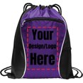 thumbnail image 1 of all about me company Personalized Promotional Items with Your Logo - Custom Backpack Cinch Swag Drawstring Bag, 1 of 4