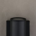 thumbnail image 3 of Vaxcel Chiasso Aluminum 2 Light LED Black Outdoor Wall Lantern Clear Glass, 3 of 5