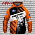 thumbnail image 3 of Nueva sudadera con cremallera para hombre de la marca Polaris Racing RZR Neutral Dirt Bike Snowmobile Jersey para exteriores Chaqueta informal para hombre Envío gratis, 3 of 4