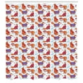 thumbnail image 3 of Ambesonne Fox Shower Curtain, Animals in Winter Sweaters, 69"Wx70"L, Multicolor, 3 of 3