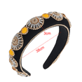 thumbnail image 2 of Diademas de diamantes de imitación de cristal para mujer, diademas de perlas blancas para niñas, diadema acolchada, joyería de terciopelo negro, diadema con cadena MFZFUKR CPB-DE-LYY890-2, 2 of 5
