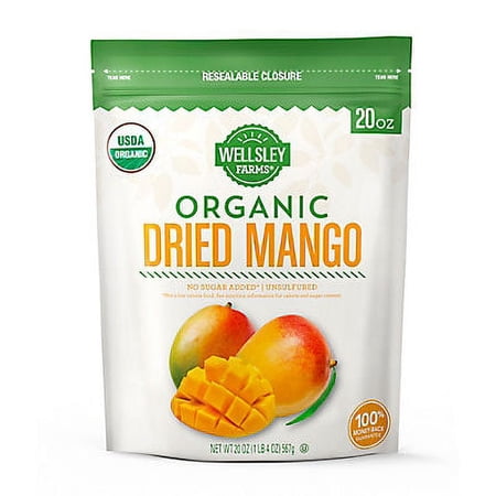 Wellsley Farms Organic Dried Mango  20 oz.