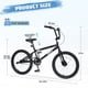 thumbnail image 3 of Bicicleta de niños de estilo libre 20 pulgadas bicicleta de niños de velocidad única para niños niñas edad 7 años, 3 of 5
