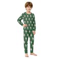 thumbnail image 2 of Family Matching Christmas Pajamas Set, Long Sleeve 2-Piece PJs for Family Members of All Ages, Christmas Themed Printed Soft Family Loungewear for Holiday Party, 2 of 6