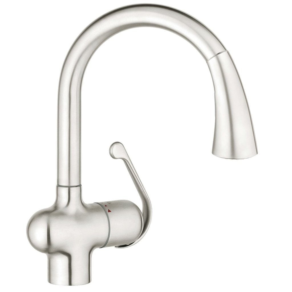 Grohe LadyLux SingleHandle Kitchen Faucet With PullOut Sprayer