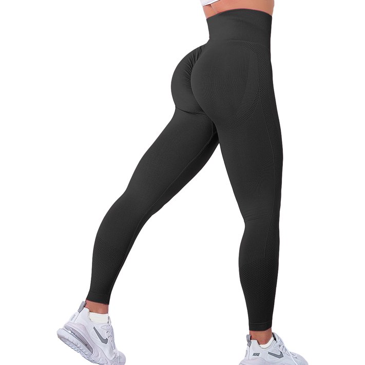 QRIC Scrunch Butt Lifting Seamless Leggings for Women Tummy Control