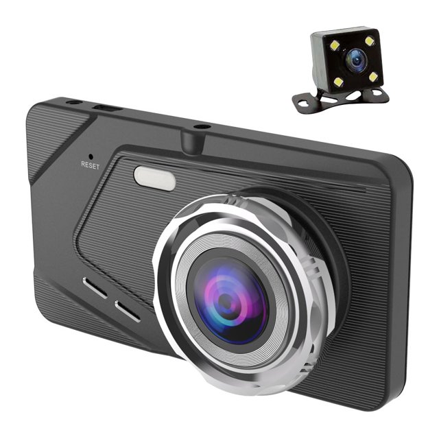 Dash Cam 1080P Car Dash Camera Recorder Front and Rear with 4 Inch Screen 170° Night Vision Support Night Vision WDR Loop Recording Parking Monitor G-Sensor