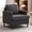 Dark Grey, variant on Mid-Century Accent Chair,Modern Linen Fabric Armchair for Living Room,Comfy Upholstered Reading Accent Chairs for Bedroom,Single Sofa Chair with Wood Legs (Dark Grey, 1 Pack)