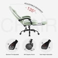 thumbnail image 2 of CONCETTA gaming chair, office chair with high backrest and computer chair, is an ergonomic adjustable rotating office chair. Available in black, white, khaki, pink and blue., 2 of 6