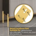 thumbnail image 5 of Patas para muebles Patas para mesa doradas Patas para gabinetes de 20 cm de altura ajustable Patas para zócalo, 5 of 5