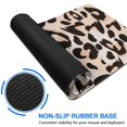 thumbnail image 6 of Long Mouse Pads for Desk,Beige and Black Of Leopard Print Desk Mats on Top Of Desks, Desk Mouse Pad Extra Large with 3mm Non-Slip Base and Stitched Edge for Gaming,Office,Work,Home 31.5"x11.8", 6 of 6