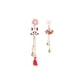 thumbnail image 1 of Pendientes asimétricos con diseño de nicho para mujer, aretes largos con borlas, diseño de animales de dibujos animados de flores a la moda, 1 of 6