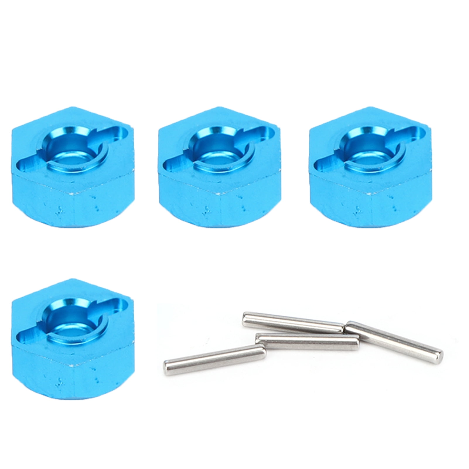 Blue 1266B RC Wheel Hex Mount Hubs Nut,5MM Wheel Hex Mount Hubs Nut with Pins Fit for WLtoys 1/14 144001 RC Car