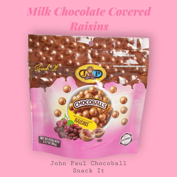 Snack it - JP ChocoBalls Raisins - Milk Chocolate - 6 Pack